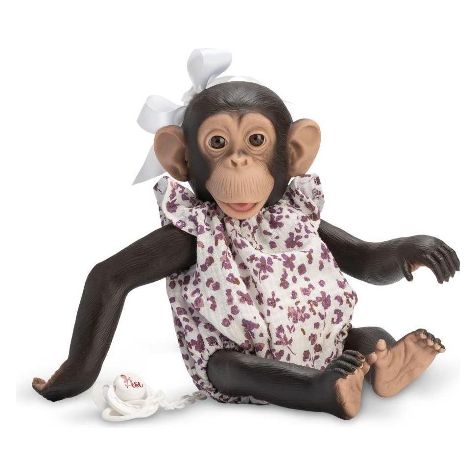 Asi Spanischer Lola-Affe im geblümten Strampler, 32 cm (58222359)