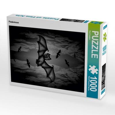 CALVENDO Puzzle Fledermaus | 1000 Teile Lege-Größe 64x48cm Foto-Puzzle für glückliche Stunden