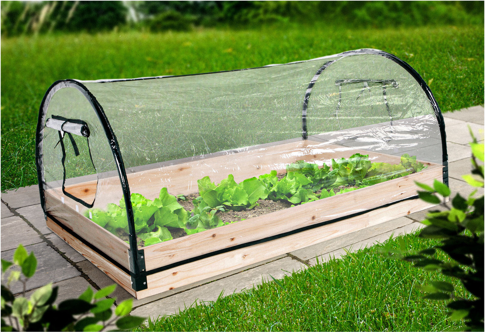 Spetebo Kweekkas met houten en metalen frame B/D/H: 120 x 80 x 50 cm