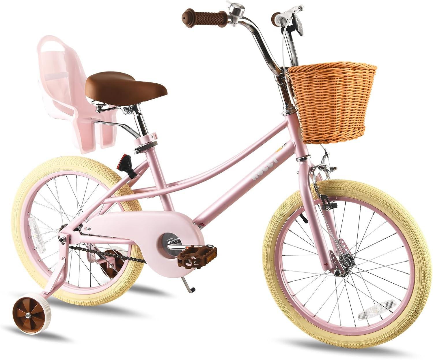 Retro Fahrrad für Kinder 20 Zoll mit Korb und Ständer
