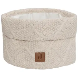 Jollein, Pflegekorb, Pflegekörbchen Check Knit Oatmeal 14 x 18 cm