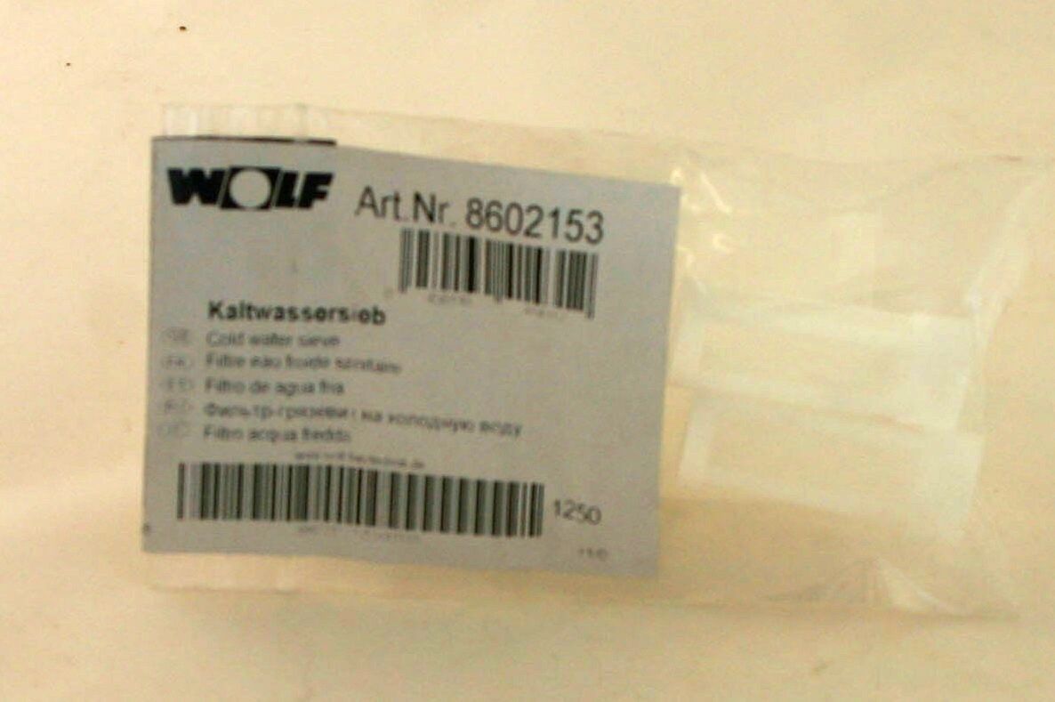 Filtre à eau froide Wolf 8602153 pour GB, TGB