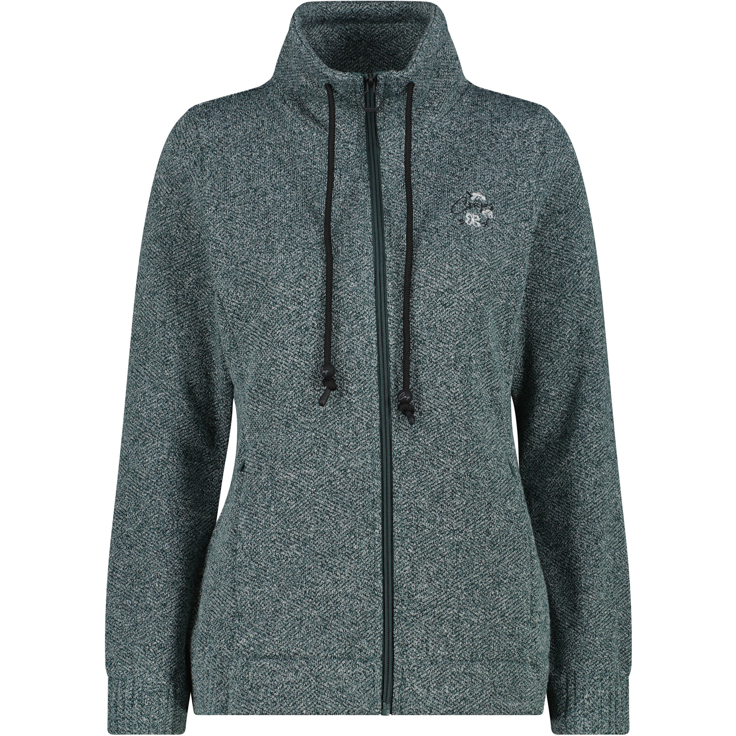 CMP Damen Fleecejacke grau Größe L Trekking Schnell trocknend
