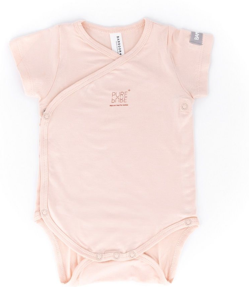 Bamboom Body manga corta bebé Rosa - 6M