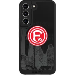 Nivocase Handyhülle für Samsung Galaxy S22 Hülle NIVOpure Case Schwarz Fortuna Düsseldorf Logo Offizielles (Samsung Galaxy S22), Smartphone Hülle, Schwarz