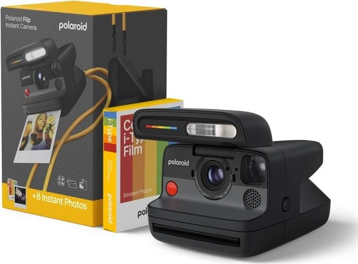Polaroid Flip Black + Farbfilm-Pack (8 Fotos)