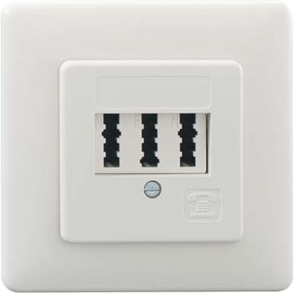 Rutenbeck Boîte de connexion TAE 3X6 NFN encastrée rouge (10210204)