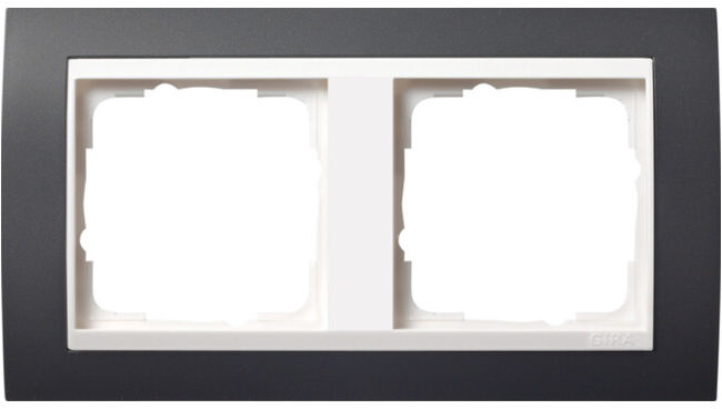 Gira Cadre de finition 2f. anthracite pour rws Event 0212328 (0212328)