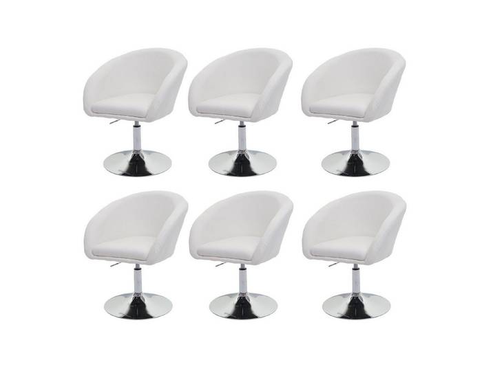 PROREGAL® Esszimmerstuhl Küchenstuhl 90x59x60cm drehbar höhenverstellbar Material Farbe (6 St)