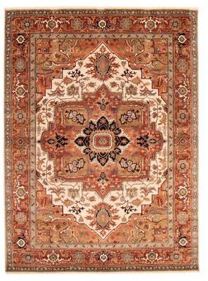 ECARPETGALLERY Hand-knotted Jules Sultane Ivory Wool Rug - 8'9 x 12'0