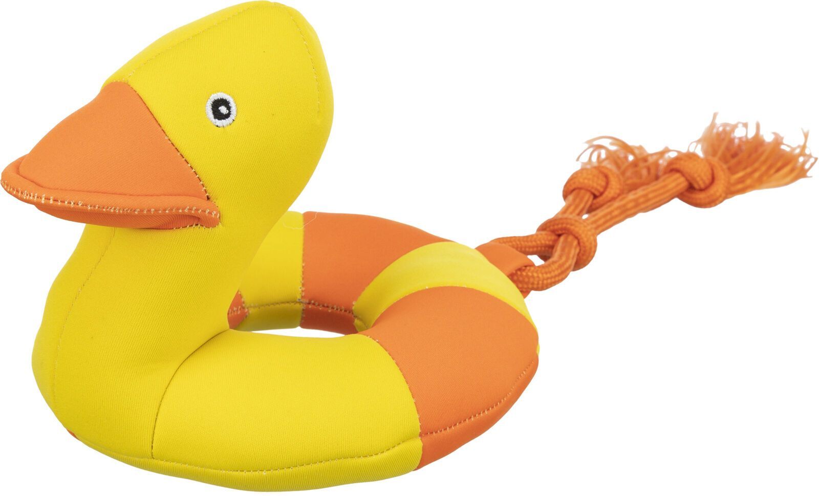 TRIXIE Aqua Toy Ente am Seil, 20 cm / 36 cm