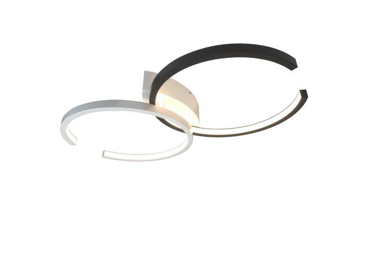 Nettlife Led-Deckenleuchte Gricelda 54/32/9 cm, Schwarz, Metall, LED integrated, 32x9x54 cm, Lampen & Leuchten, LED Beleuchtung, LED-Deckenleuchten