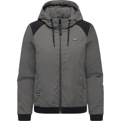 Bomberjacke RAGWEAR "Chinta Warm YOUMODO", Damen, Gr. M (38), grau, Obermaterial: 100% Nylon. Innenfutter: 100% Polyester. Wattierung: 100% Polyester, loose fit hüftbedeckend, Ärmel ohne Ärmelschlitz Rippbündchen, Jacken Bomberjacke, Warme...