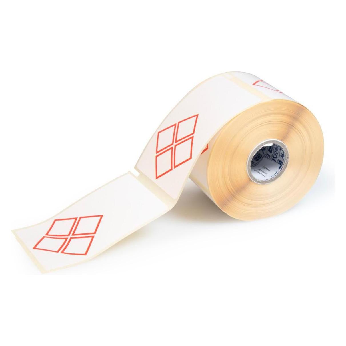 Brady THTCLP-S-L4B-7610-0.4-SC, Papier, Weiss, 55.00 x 85.00 mm, Layout L4B (4 rote Rauten vorgedru (THTCLP-S-L4B-7610-0.4-SC)