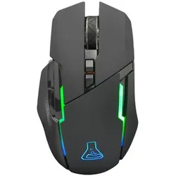 The G-Lab KULT CAESIUM - Sans Fil/Noir/RGB/7200 dpi (Kabellos), Maus, Schwarz