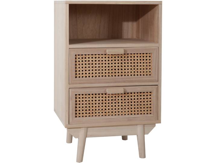 Kommode Luigi Natur MDF, Paulownia, Rattan B 42 H 68 cm - Kommode