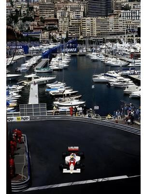 Uplifted Finds Vintage F1 Monaco Grand Prix Posters   Max Verstappen Racing Canvas Art 15 20 X 30 Cm Unframed