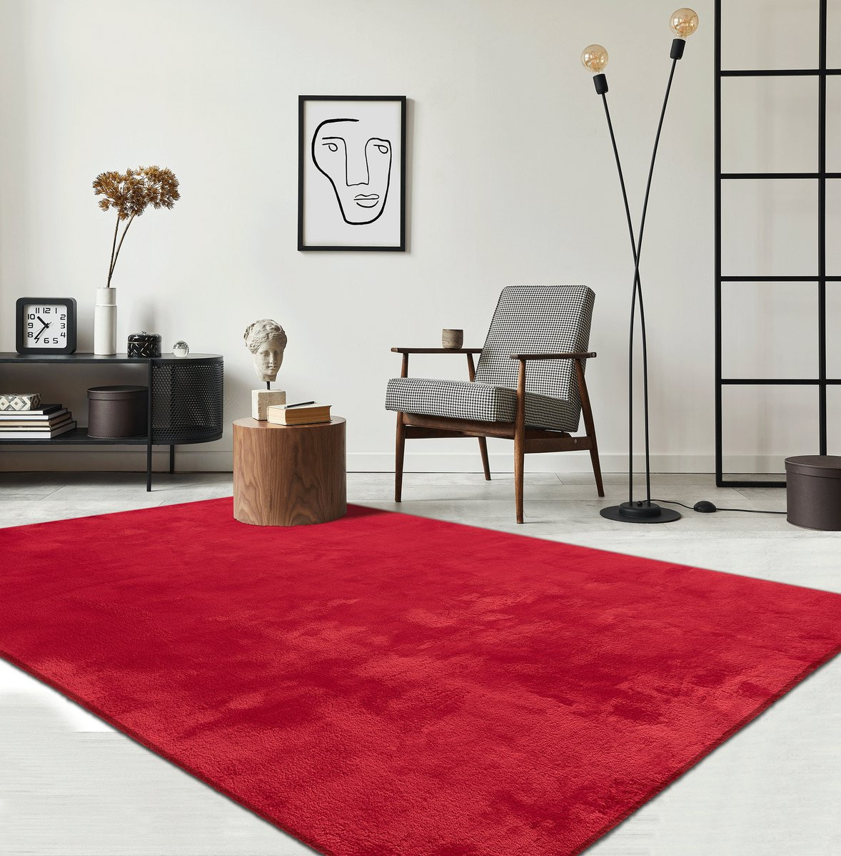 the carpet RELAX Vloerkleed Rood, 240 x 340 cm