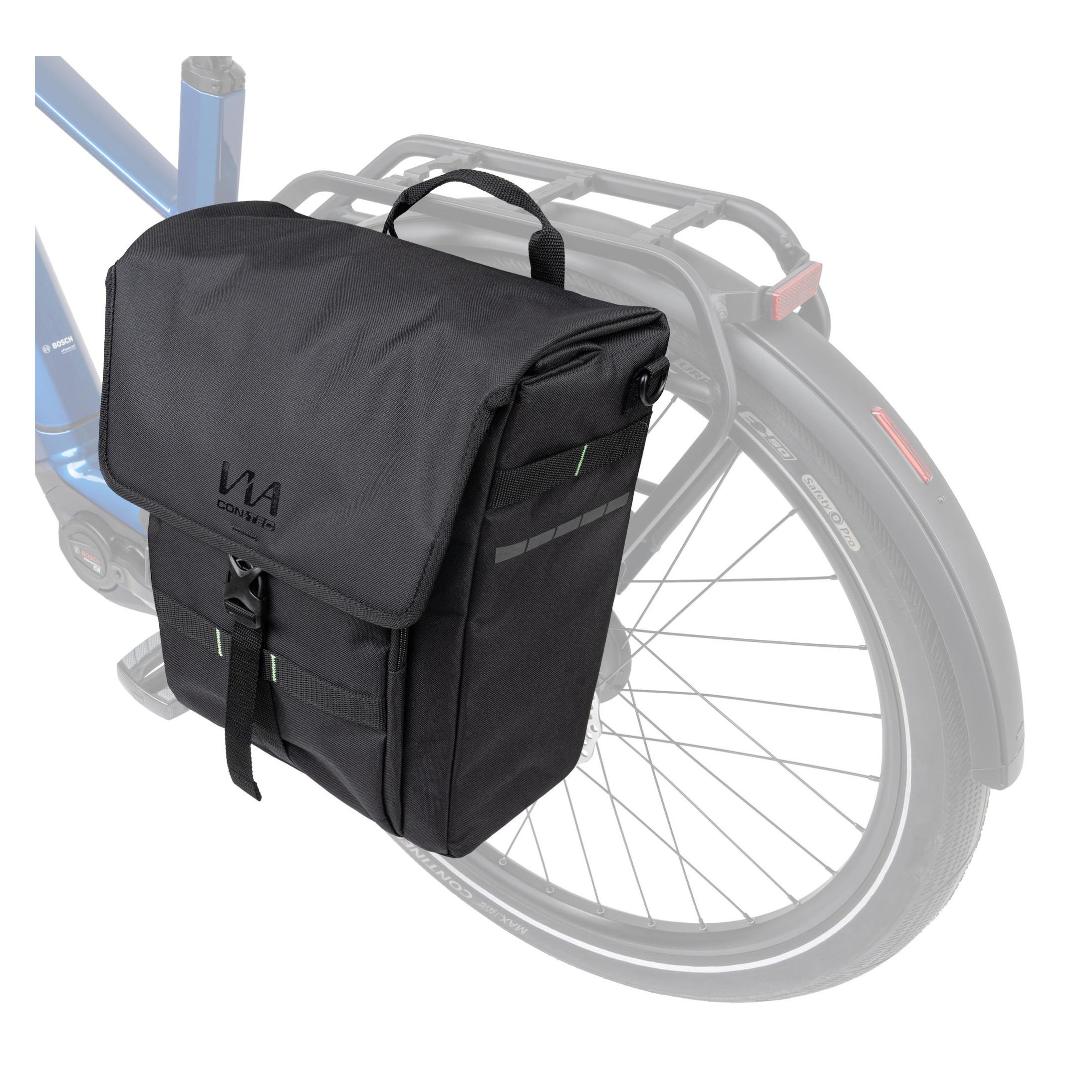 Contec Ct Einzeltasche Via Daily Schwarz (16.50 l, Gepäckträgertasche) (69218831)