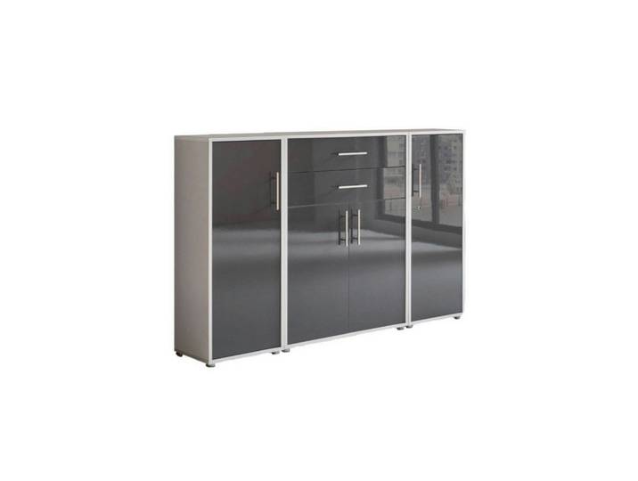 Aktenschrank Office Edition Sw Set 16 Grau