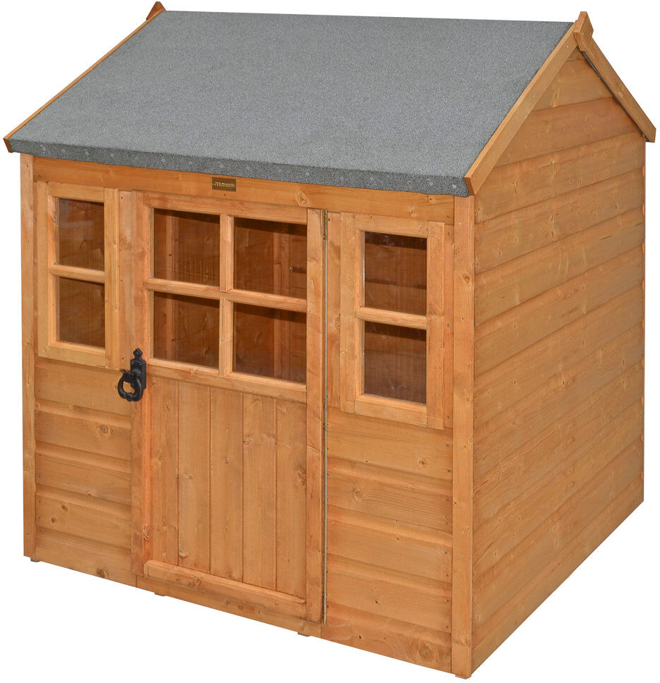 Rowlinson Little Lodge Playhouse Honey Brown 3