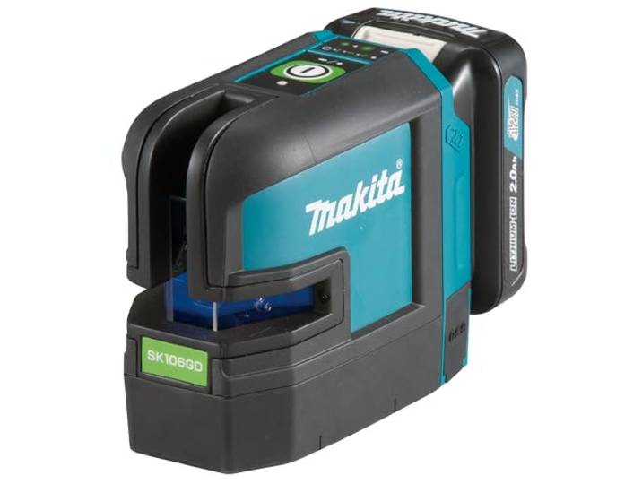 Laser croix 12V CXT à lignes vertes 35 m (machine seule) dans sac de rangement - MAKITA SK106GDZ