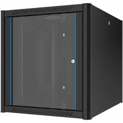EFB Elektronik 19- Wandgehäuse 12HE, Tiefe 800 mm, vormontiert, RAL9005 Hersteller: (12 HE, 19 Zoll Rack), Serverschrank, Schwarz