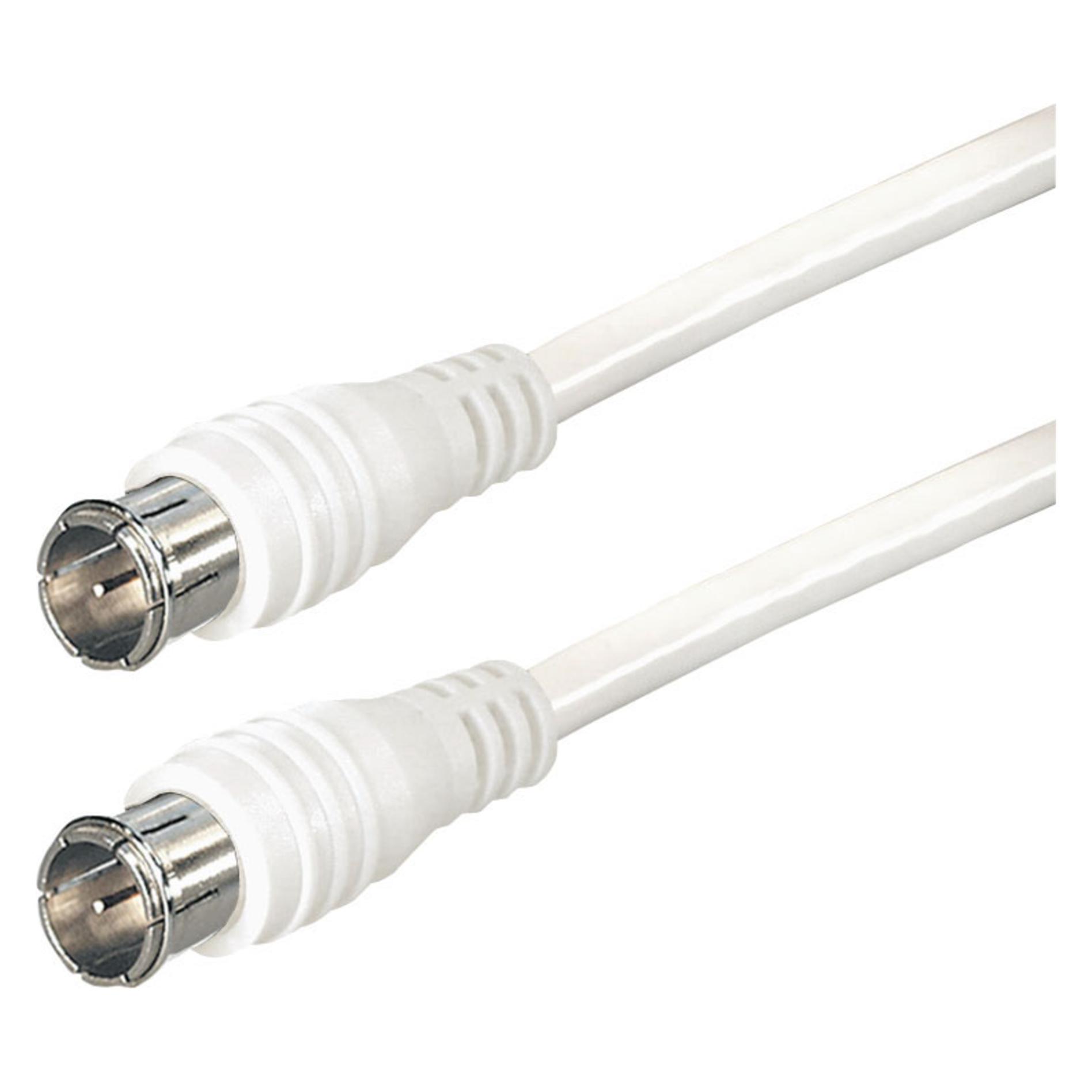 Transmedia Anschluss-/Verbindungskabel, a) von 1x F-Quick-Stecker, b) auf 1x F-Quick-Stecker, 10 Meter, dopp... (85 dB) (Transmedia)