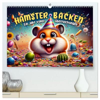 Hamsterbacken: Ein Jahr voller Überraschungen (hochwertiger Premium Wandkalender 2026 DIN A2 quer), Kunstdruck in Hochglanz