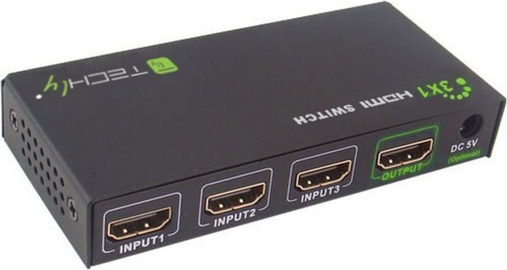 Techly IDATA-HDMI-4K31 HDMI Switch 4K UHD 3D met 3 ingangen