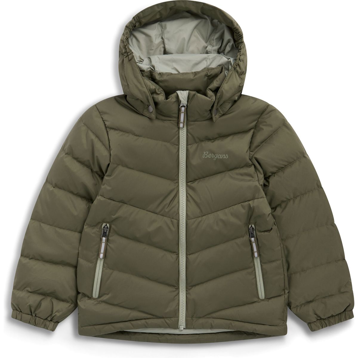 Bergans Kids Warm Down Jacket green mud (12731) 104 260583-3417-12731-104