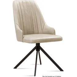 ESSZIMMERSTUHL (8er-Set) Dunya 52x91x60 Schwarz/Natur