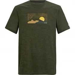 Fingal T-Shirt mit Graphic-Print Herren (Dark Khaki Marl), Dark Khaki Marl, 4XL