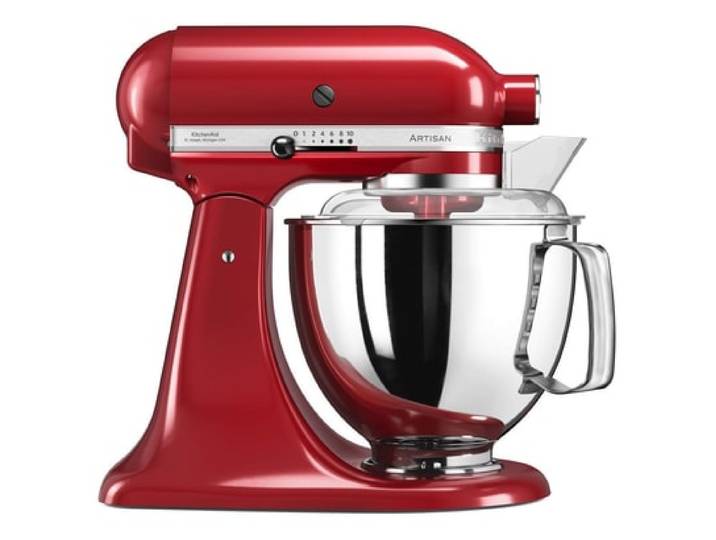 Kitchenaid – Robot Pâtissier Multifonction 4.8l 300w Rouge Empire – Tête Inclinable – Moteur En Métal – 5ksm175pseer