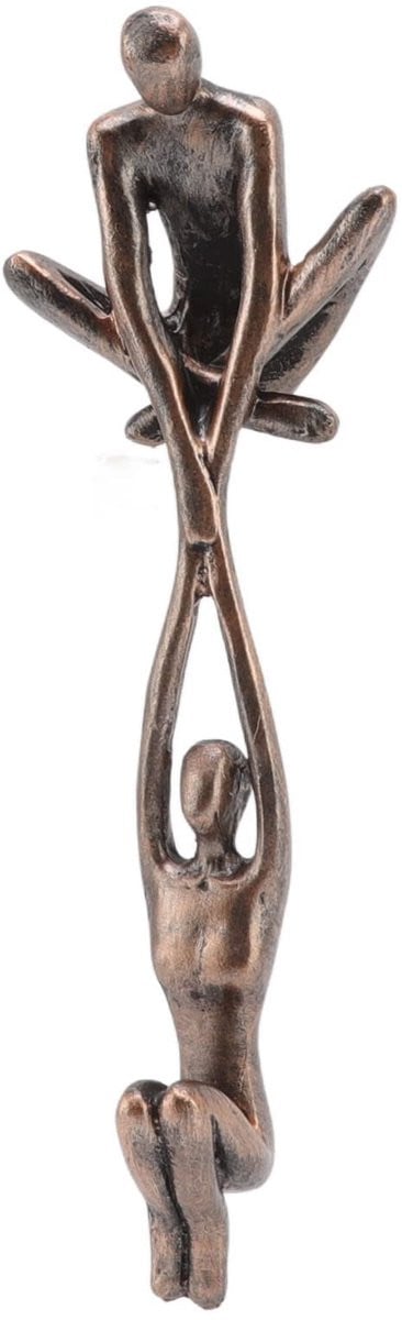 Romantisch Kunsthars Sculptuur Dansend Liefdespaar Ornament voor Woon- en Kantoordecoratie