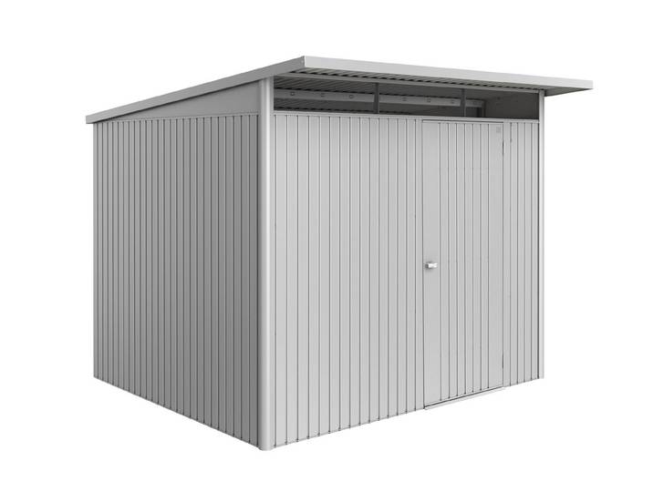 Biohort Gartenhaus AvantGarde ECO A5 Doppeltüre Silber