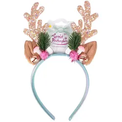 Great Pretenders Weihnachts-Rudolph-Haarreif – Rosa/Mint
