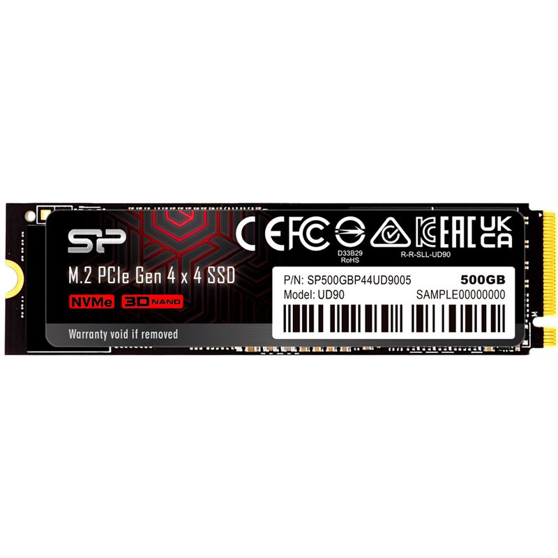 500GB Silicon Power M.2 2280 PCIe SSD UD90 Gen4x4 NVMe 4500/1950 MB/s