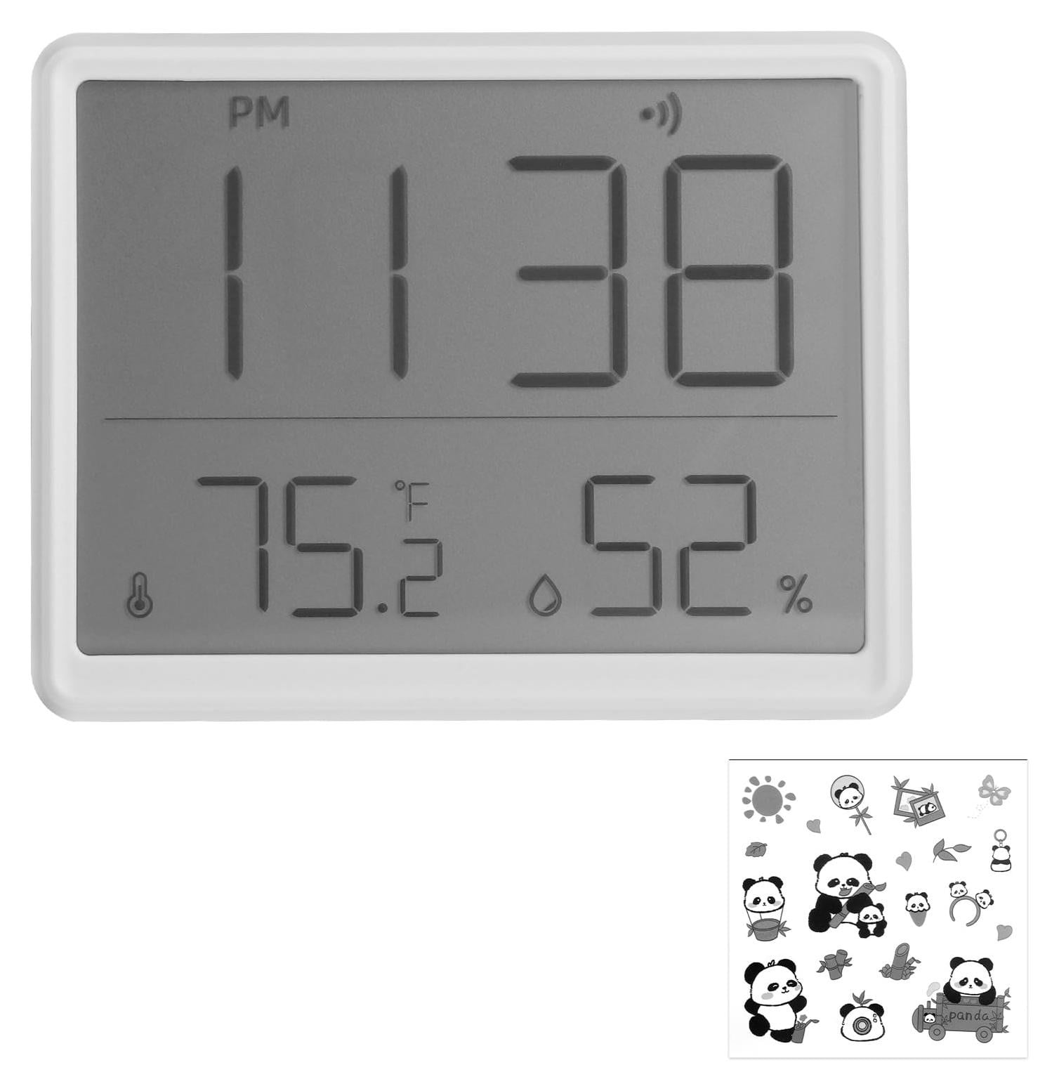 Dripio Digitale wekker met LCD-display, temperatuur- en luchtvochtigheidsmeter en magnetische bevestiging