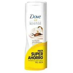 Dove Essential Milk Body Nutrition Vanilla Dry Skin 2x400ml