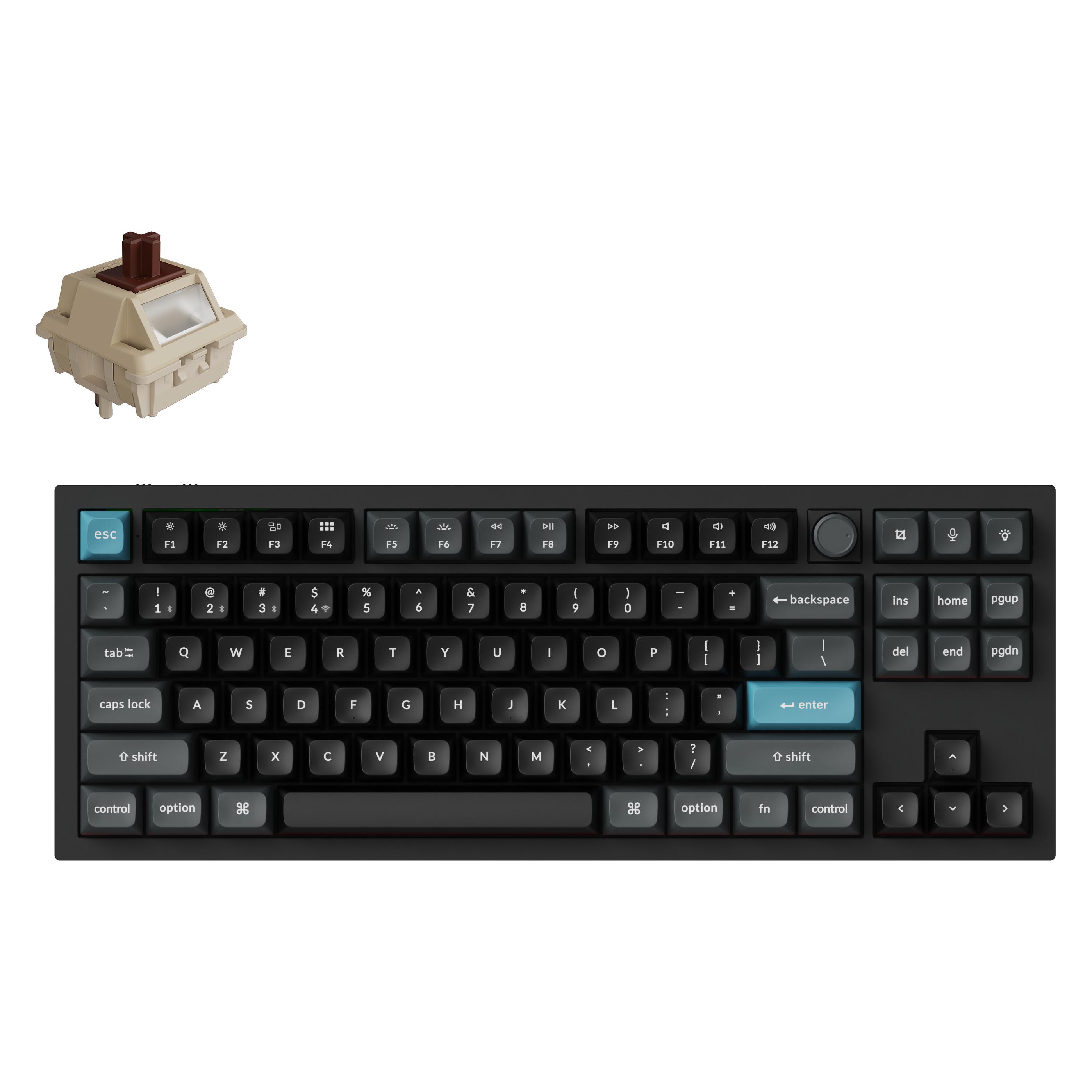 Keychron KEYBOARD WRL Q3 ULTRA/BLACK Q3U-M3 (US, Kabelgebunden, Kabellos) (Q3U-M3)