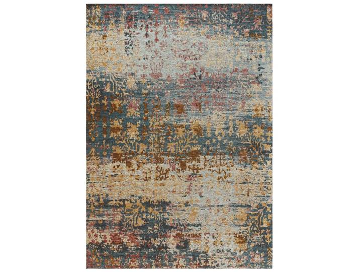 Tapis tissé à plat bleu 160x235