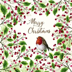 Servietten Merry BIRD (LB 33x33 cm) - LB 33x33 cm