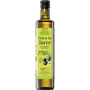 Rapunzel Olivenöl Finca la Torre, extra nativ, demeter, BIO, aus Andalusien in Spanien, in der Glasflasche, 0,5 Liter