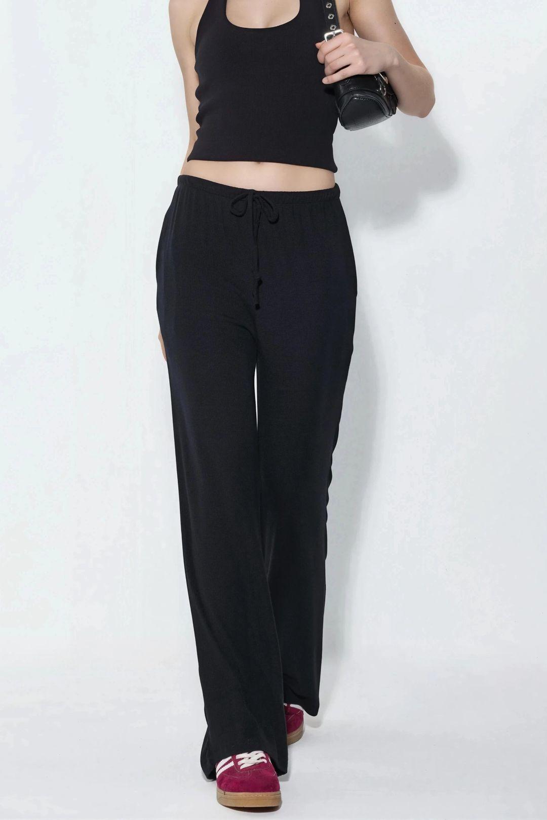 Weite Jersey-Hose