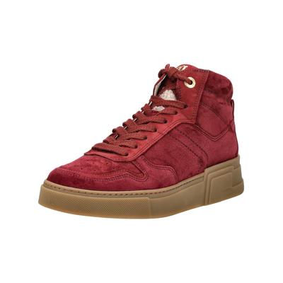 Sneaker PAUL GREEN "Paul Green Sneaker Veloursleder", Damen, Gr. 38,5, wine, Veloursleder, Schuhe Sneaker
