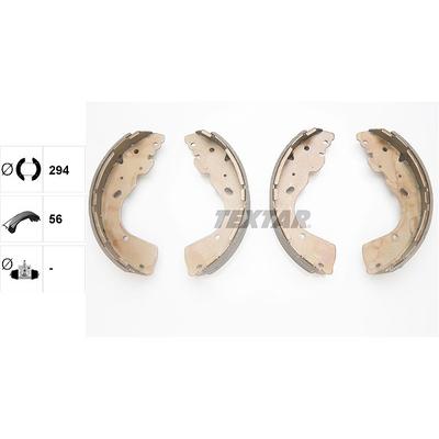 Textar Bremsbackensatz [Hersteller-Nr. 91081800] für Ford, Nissan, Renault, Ford Usa