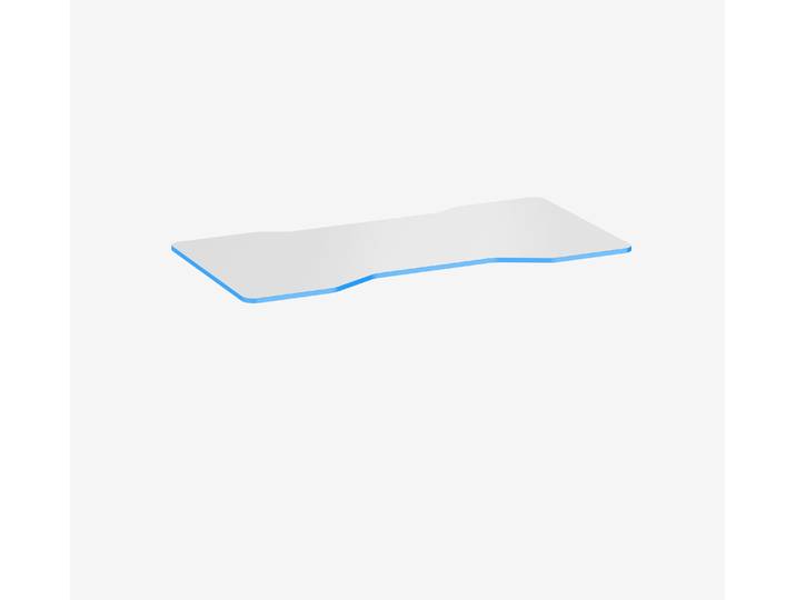 Gaming Tischplatte Weiß Cockpit Weiß Silktouch Ocean 1600 x 800 x 19 mm