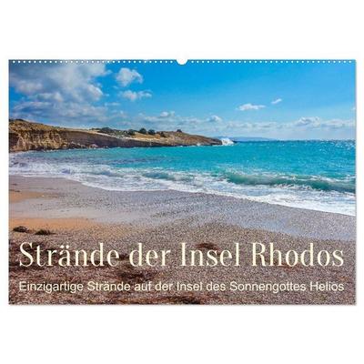 Strände der Insel Rhodos (Wandkalender 2027 DIN A2 quer), CALVENDO Monatskalender