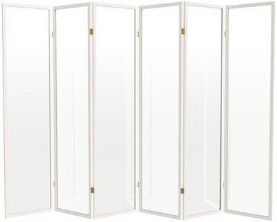 Red Lantern 6 ft. Tall Clear Plastic Partition